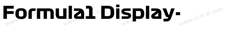Formula1 Display字体转换 Formula1 Display字体转换